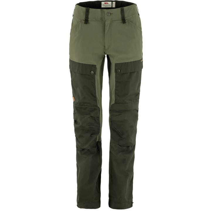 Fjällräven Women's Keb Trousers Curved Deep Forest-Laurel Green Fjällräven