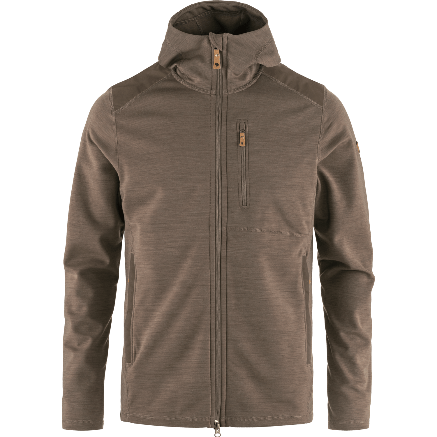 Fjällräven Men's Keb Fleece Hoodie Suede Brown