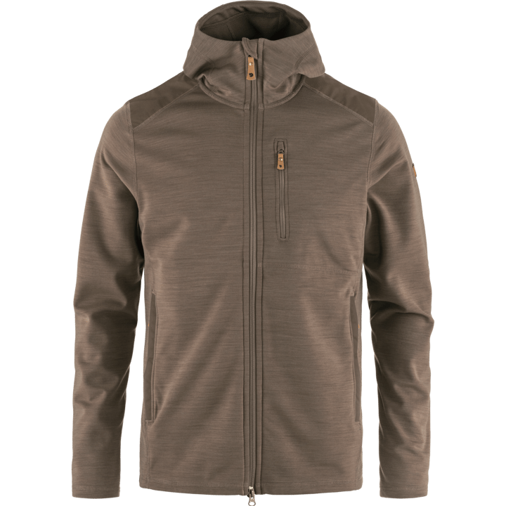 Men's Keb Fleece Hoodie Suede Brown Fjällräven