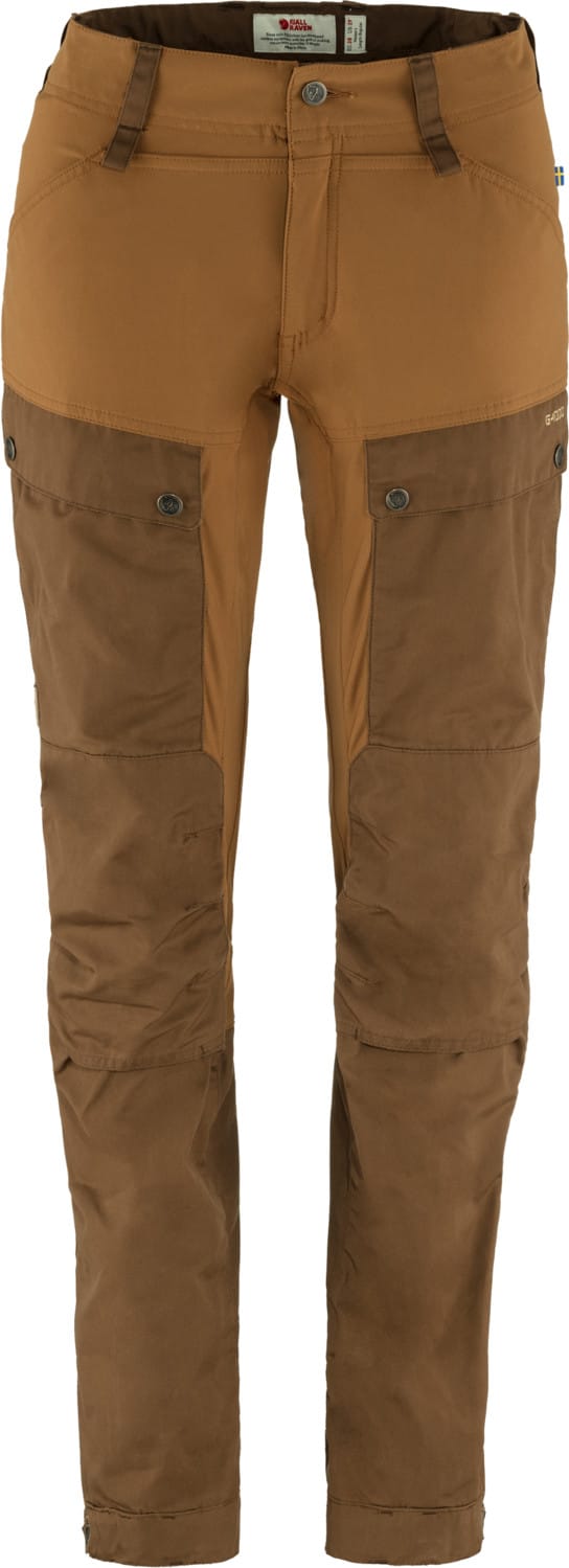 Fjällräven Women's Keb Trousers Curved Timber Brown-Chestnut Fjällräven