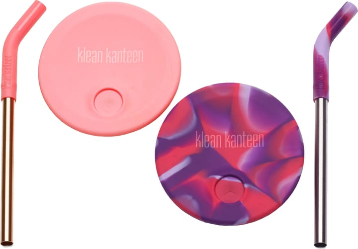 Klean Kanteen Kid Cup Straw Lid 2-Pack Pink Tie Dye Klean Kanteen