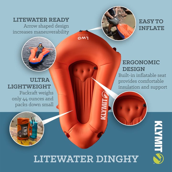 Klymit LiteWater Dinghy Orange Klymit Klymit LiteWater Dinghy Orange Klymit
