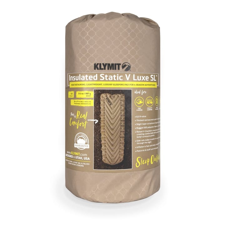 Klymit Insulated Static V Luxe Sl Coyote Sand XL Klymit Klymit Insulated Static V Luxe Sl Coyote Sand XL Klymit