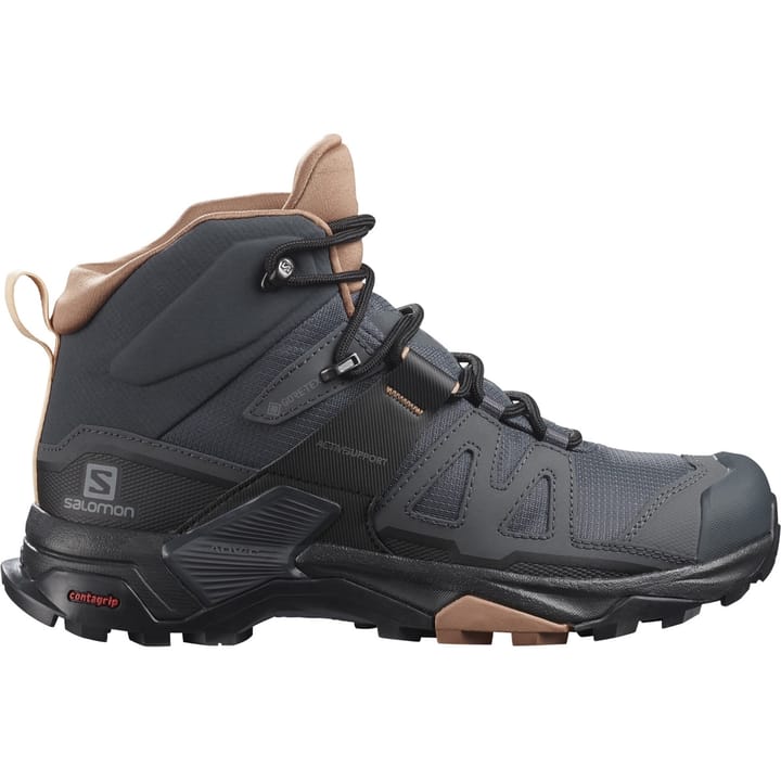 Salomon Women's X Ultra 4 Mid GORE-TEX Ebony/Mocha Mousse/Almond Cream Salomon Salomon Women's X Ultra 4 Mid GORE-TEX Ebony/Mocha Mousse/Almond Cream Salomon