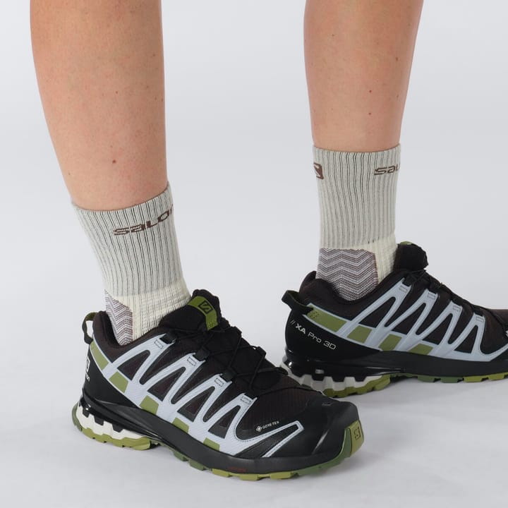 Salomon Women's XA Pro 3D V8 GORE-TEX Black/Green Moss/Zen Blue Salomon Salomon Women's XA Pro 3D V8 GORE-TEX Black/Green Moss/Zen Blue Salomon