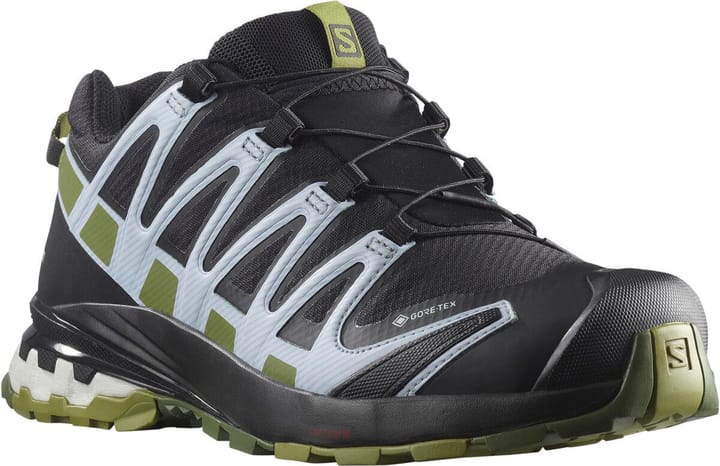 Salomon Women's XA Pro 3D V8 GORE-TEX Black/Green Moss/Zen Blue Salomon Salomon Women's XA Pro 3D V8 GORE-TEX Black/Green Moss/Zen Blue Salomon