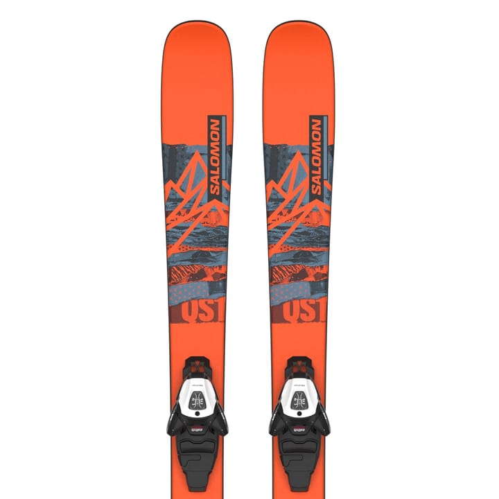 Salomon Juniors' Ski Set L Qst Spark M + L6 GW J2 Flame/Copen Blue/Black Salomon