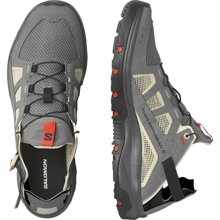 Salomon Techamphibian 5 Pewter/Moth/Fiery Red Salomon