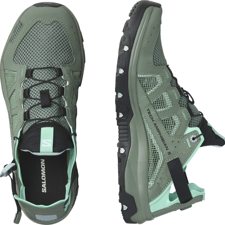 Salomon Women's Techamphibian 5 Laurel Wreath/Arctic Ice/Marine Blu Salomon