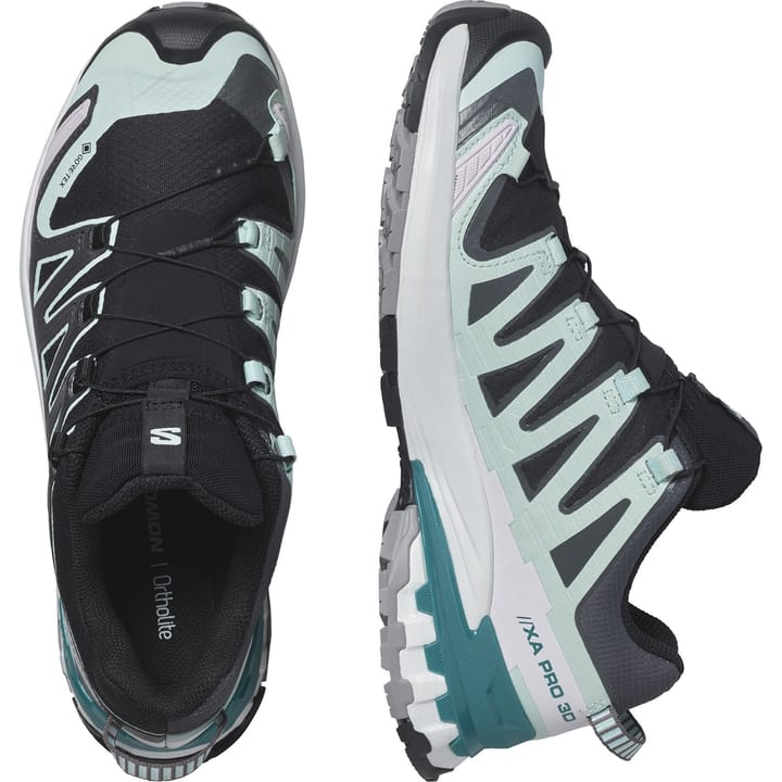 Salomon Women's XA Pro 3D V9 GORE-TEX Black/Bleached Aqua/Harbor Blue Salomon