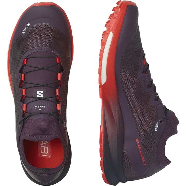 Salomon S/LAB ULTRA 3 V2 Plum Perfect/Fiery Red/White Salomon