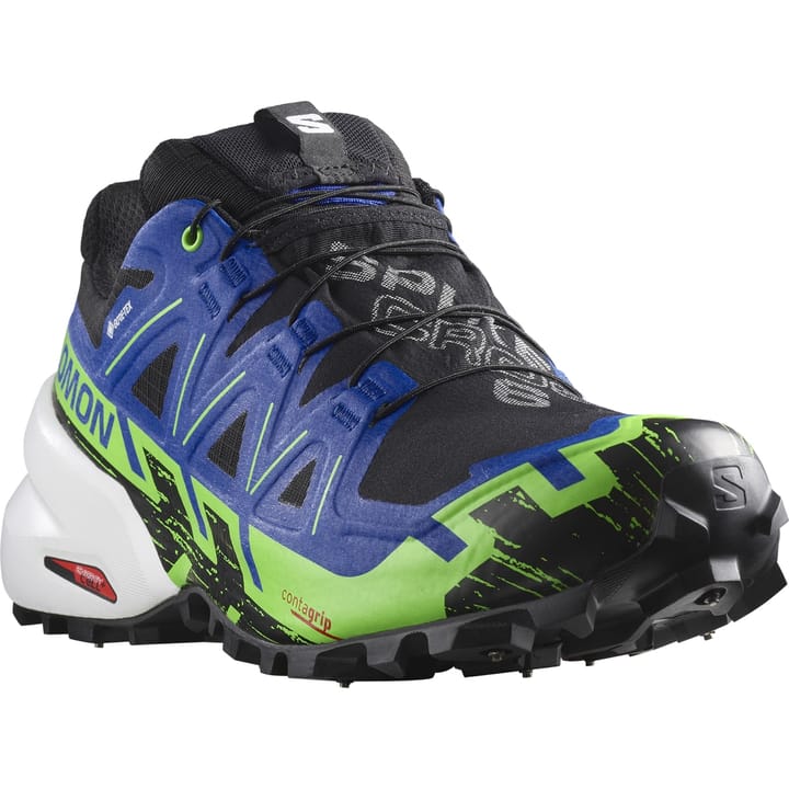 Salomon Unisex Spikecross 6 GORE-TEX Black/Surf The Web/Green Gecko Salomon