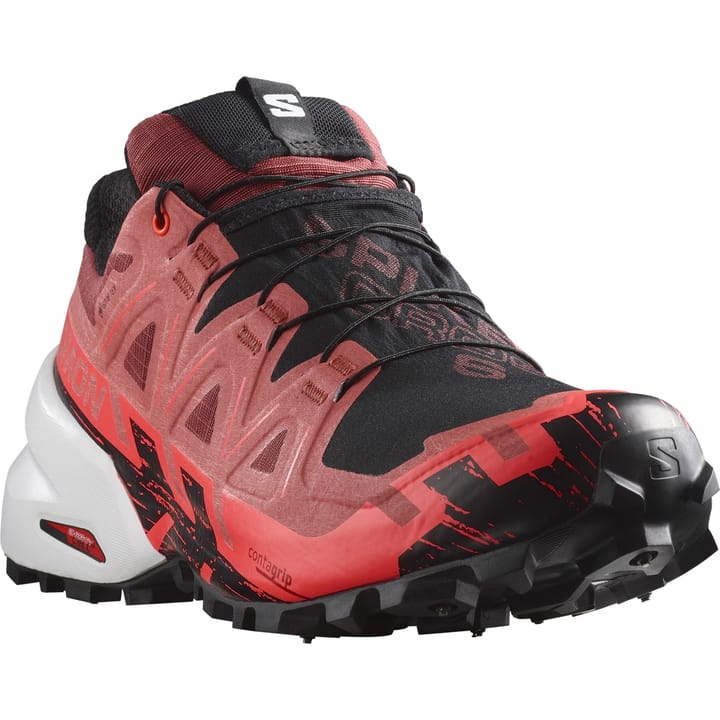 Salomon Unisex Spikecross 6 GORE-TEX Cow Hide/Black/Fiery Coral Salomon