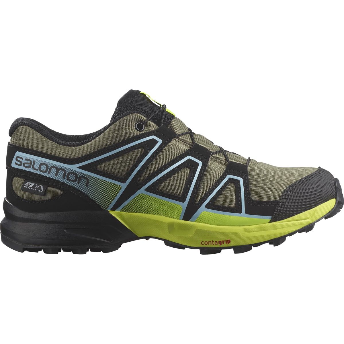 Salomon SPEEDCROSS CSWP J Deep Lichen Green/Black/Safety Yell