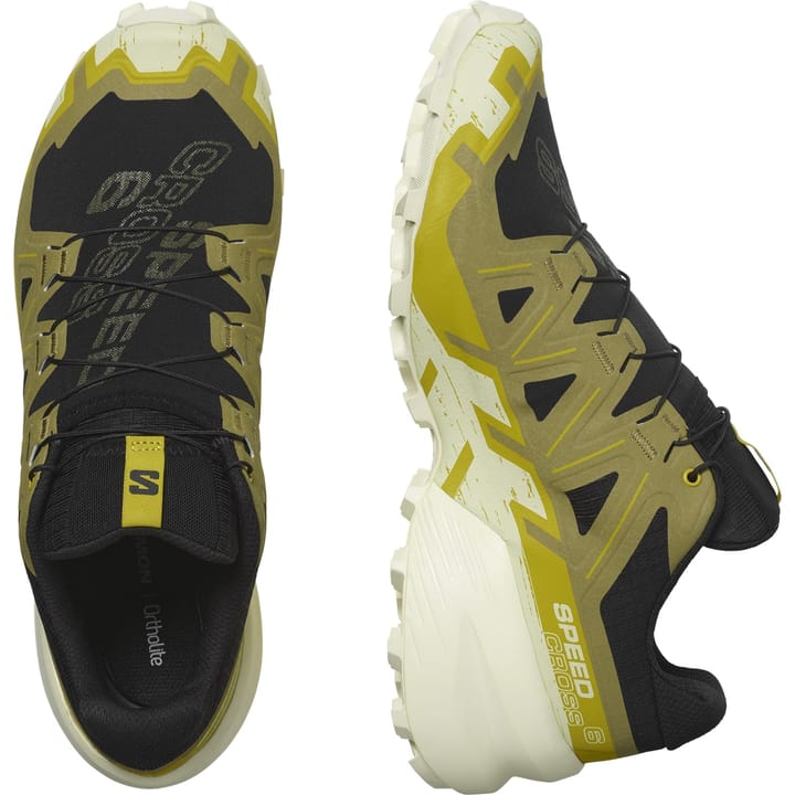 Salomon Men's Speedcross 6 Black/Cress Green/Transparent Yello Salomon