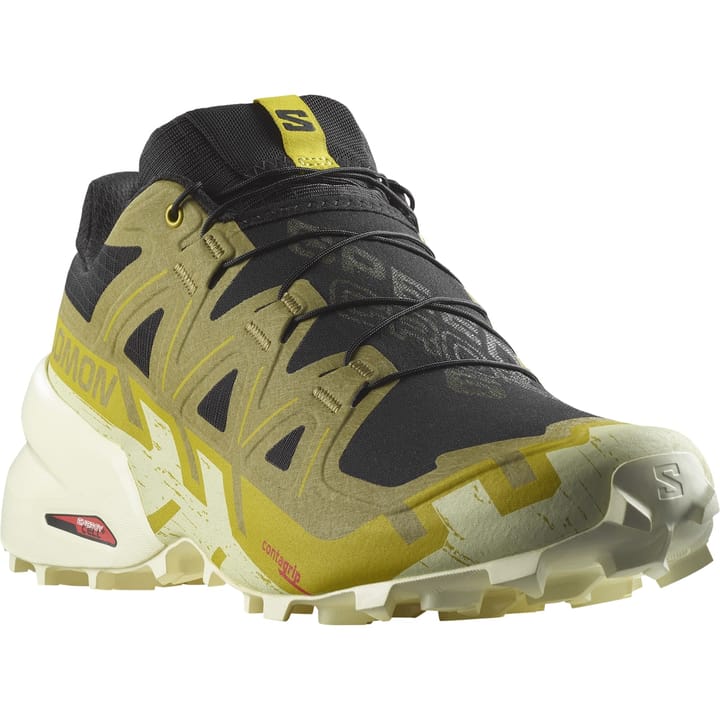 Salomon Men's Speedcross 6 Black/Cress Green/Transparent Yello Salomon