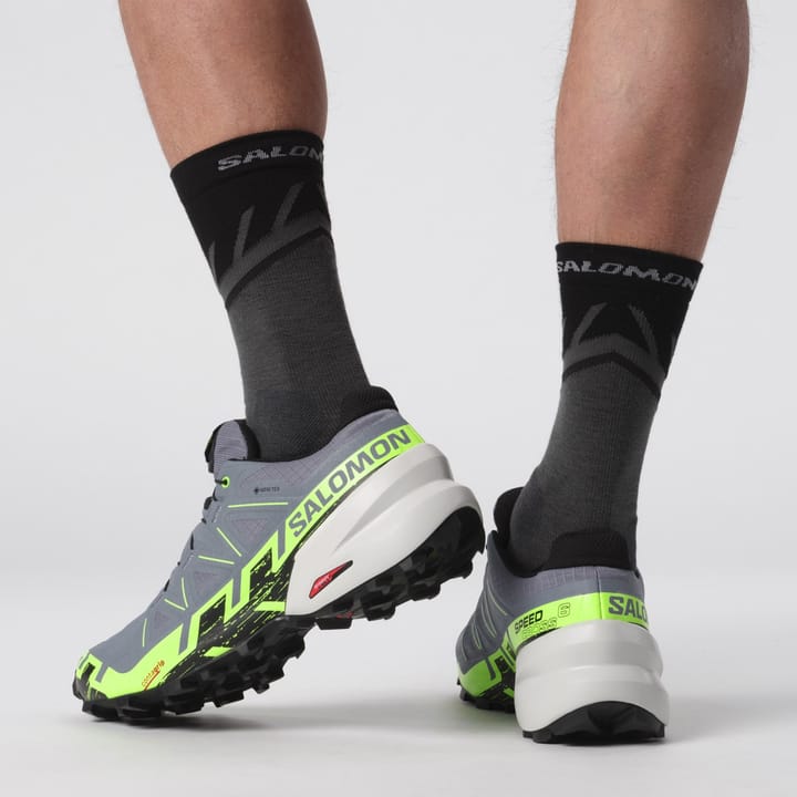 Salomon Men's Speedcross 6 GORE-TEX Flint Stone/Green Gecko/Black Salomon Salomon Men's Speedcross 6 GORE-TEX Flint Stone/Green Gecko/Black Salomon