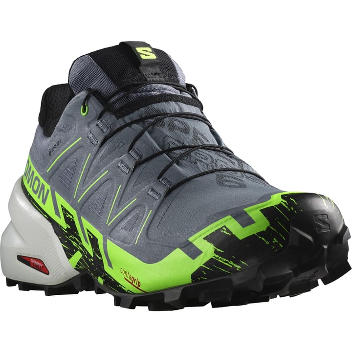 Salomon Men's Speedcross 6 GORE-TEX Flint Stone/Green Gecko/Black Salomon