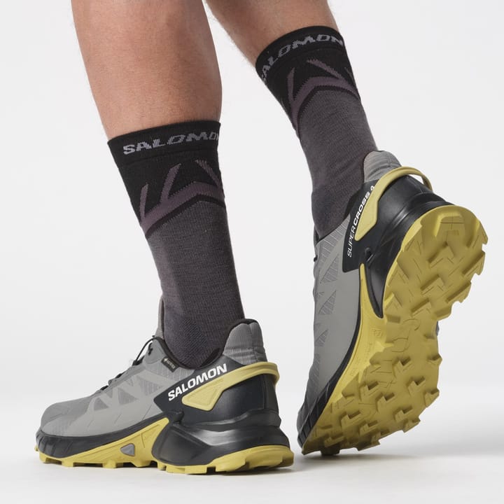Salomon Supercross 4 Gtx Pewter/Black/Cress Green Salomon Salomon Supercross 4 Gtx Pewter/Black/Cress Green Salomon