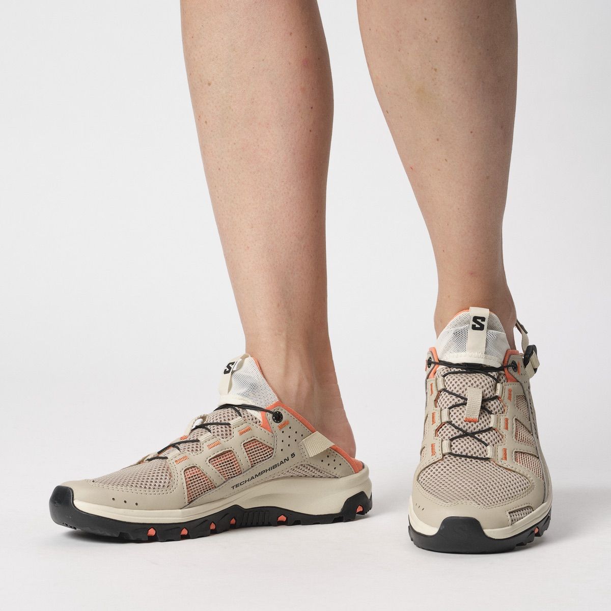 Salomon Women's Techamphibian White Pepper/Bleached Sand/Living
