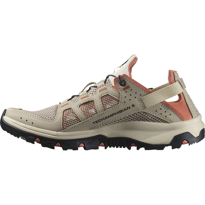 Salomon Women's Techamphibian 5 White Pepper/Bleached Sand/Living Coral Salomon