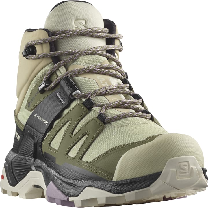 Salomon Women's X Ultra 4 Mid GORE-TEX Alfalfa/Deep Lichen Green/Almond Milk Salomon