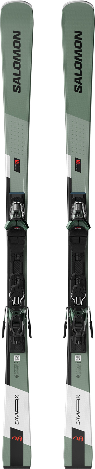 Salomon S/Max 8 (And M11) Oil Green / Black / White Laskettelusukset 170