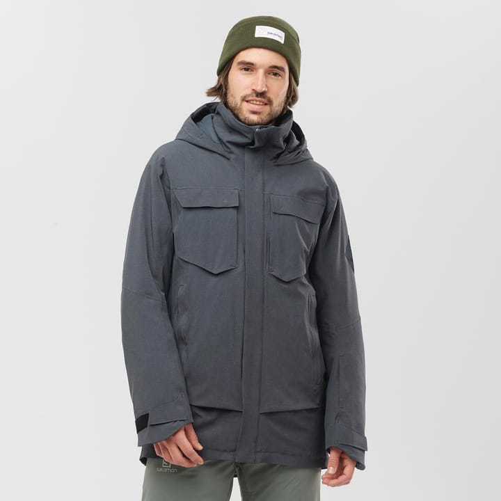 Salomon Men's Stance Cargo Jacket Black/Heather Salomon Salomon Men's Stance Cargo Jacket Black/Heather Salomon