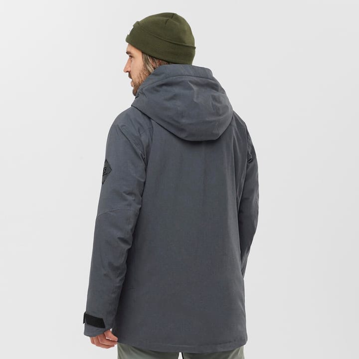 Salomon Men's Stance Cargo Jacket Black/Heather Salomon Salomon Men's Stance Cargo Jacket Black/Heather Salomon