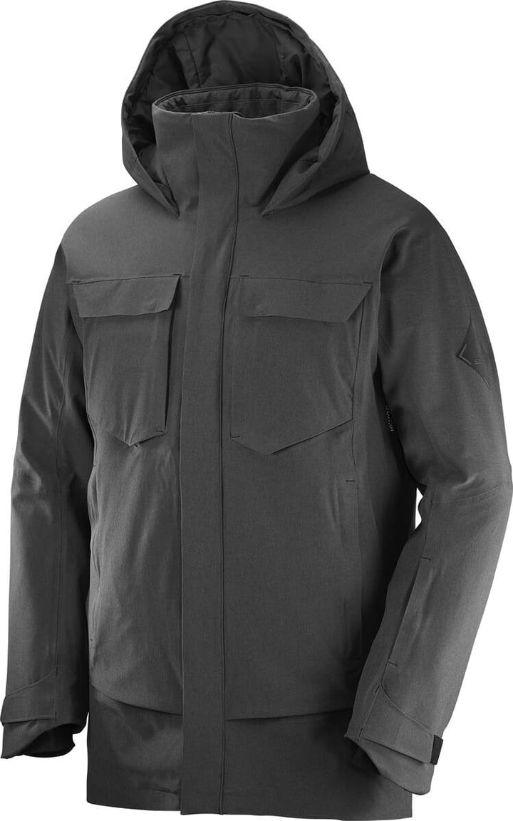 Salomon Men's Stance Cargo Jacket Black/Heather Salomon Salomon Men's Stance Cargo Jacket Black/Heather Salomon