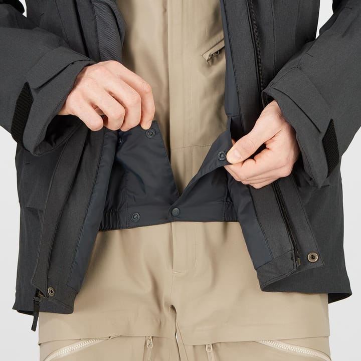 Salomon Men's Stance Cargo Jacket Black/Heather Salomon Salomon Men's Stance Cargo Jacket Black/Heather Salomon