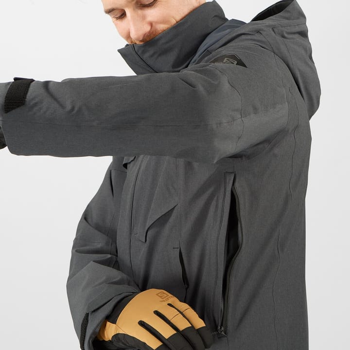 Salomon Men's Stance Cargo Jacket Black/Heather Salomon Salomon Men's Stance Cargo Jacket Black/Heather Salomon