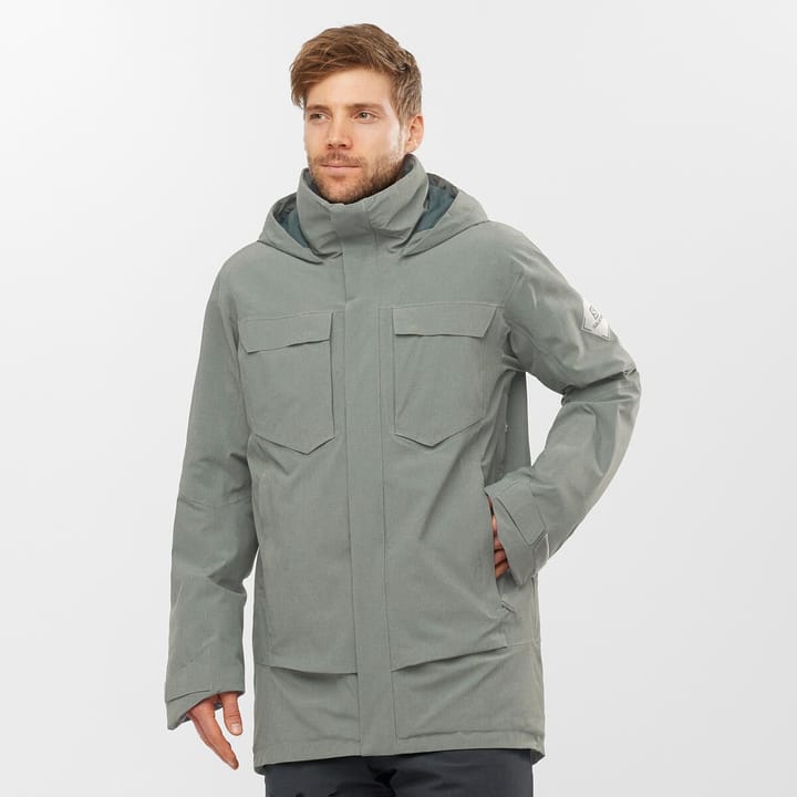 Salomon Men's Stance Cargo Jacket Sedona Sage/Heather Salomon Salomon Men's Stance Cargo Jacket Sedona Sage/Heather Salomon