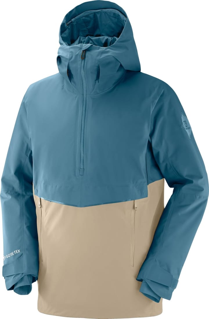 Salomon Men's Gravity Insulated Gore-Tex Anorak Roasted Cashew/Mallard Blue Salomon Salomon Men's Gravity Insulated Gore-Tex Anorak Roasted Cashew/Mallard Blue Salomon