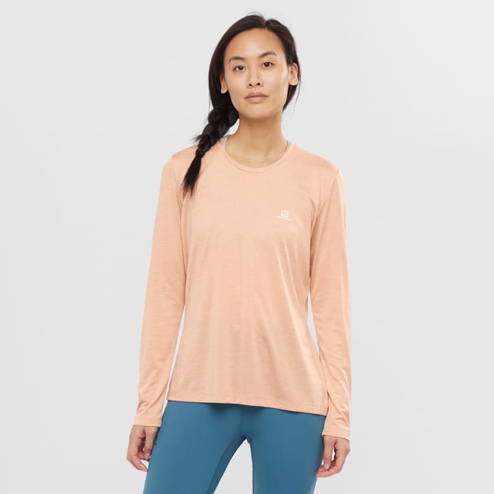 Salomon AGILE LS TEE W SIROCCO/SHELL/Heather Salomon Salomon AGILE LS TEE W SIROCCO/SHELL/Heather Salomon