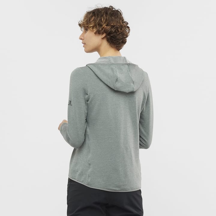 Salomon SNTIAL LIGHTWARM HOODIE W SEDONA SAGE/EBONY Salomon Salomon SNTIAL LIGHTWARM HOODIE W SEDONA SAGE/EBONY Salomon