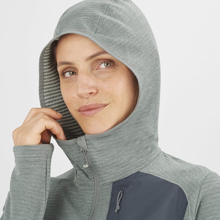 Salomon SNTIAL LIGHTWARM HOODIE W SEDONA SAGE/EBONY Salomon