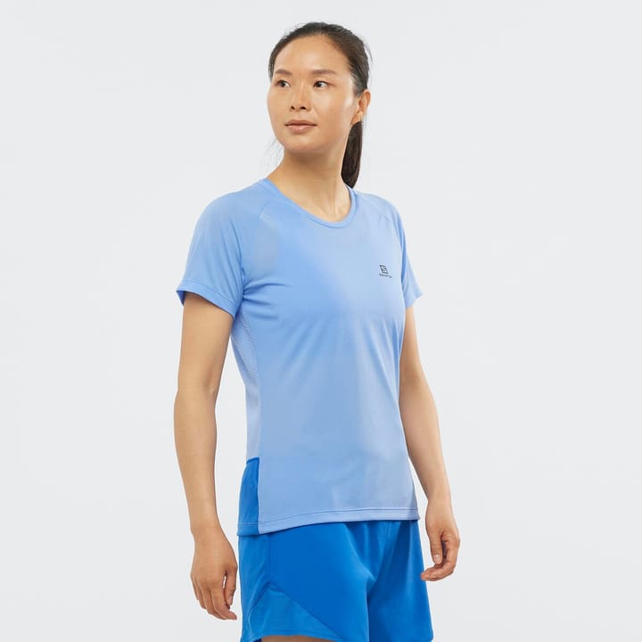 Salomon CROSS REBEL SS TEE W PROVENCE/NAUTICAL BLUE Salomon