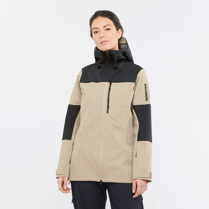 Salomon Women's Stance 3L Jacket Roasted Cashew/Deep Black Salomon