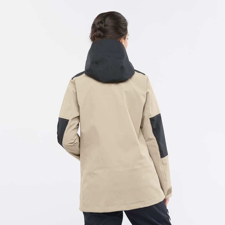 Salomon Women's Stance 3L Jacket Roasted Cashew/Deep Black Salomon