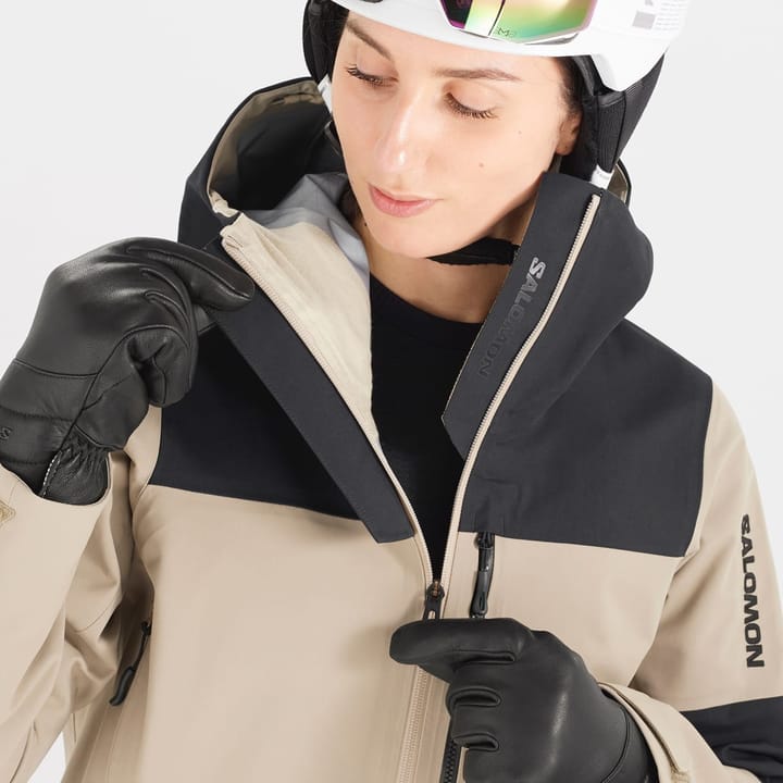 Salomon Women's Stance 3L Jacket Roasted Cashew/Deep Black Salomon