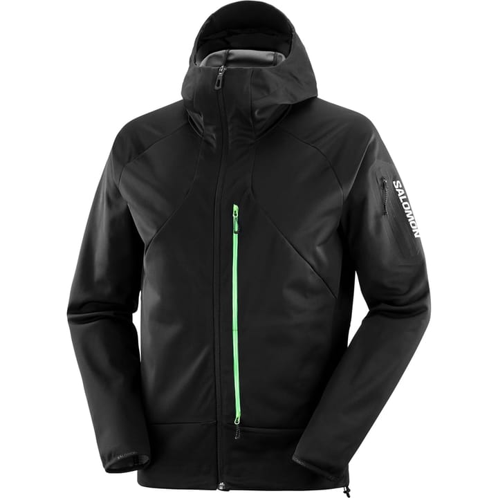 Salomon Mtn Gtx® Softshell Jkt M Deep Black/Green Gecko/ Salomon