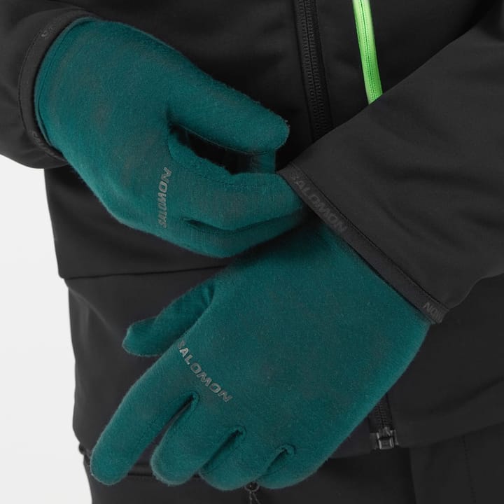 Salomon Men's MTN GORE-TEX Softshell Jacket Deep Black/Green Gecko Salomon