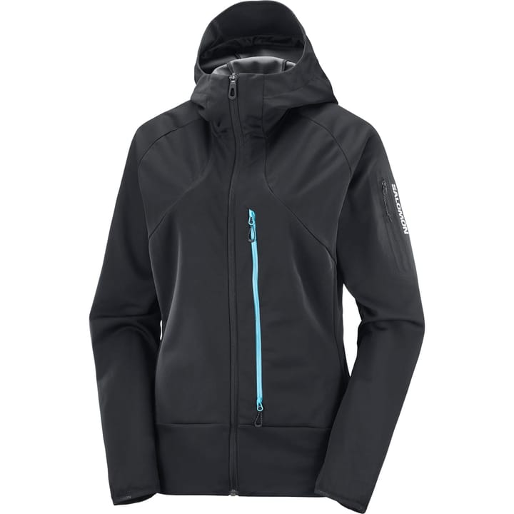 Salomon Mtn Gtx® Softshell Jkt W Deep Black/Bluefish/ Salomon