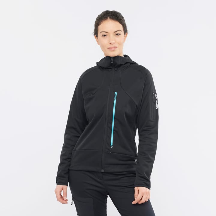 Salomon Mtn Gtx® Softshell Jkt W Deep Black/Bluefish/ Salomon