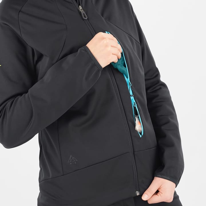 Salomon Mtn Gtx® Softshell Jkt W Deep Black/Bluefish/ Salomon