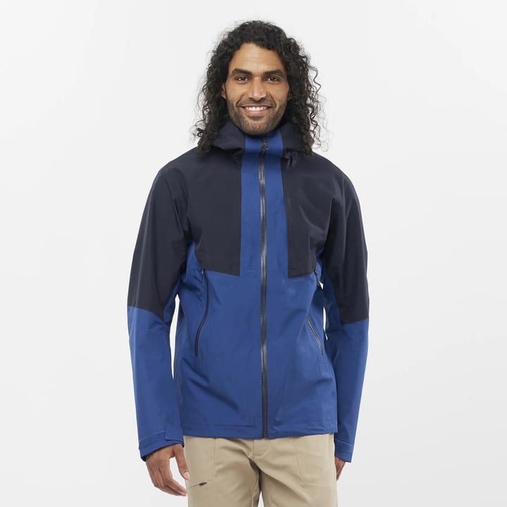 Salomon Men's Outline Gore-Tex Hybrid Jacket Navy Peony/Night Sky Salomon Salomon Men's Outline Gore-Tex Hybrid Jacket Navy Peony/Night Sky Salomon