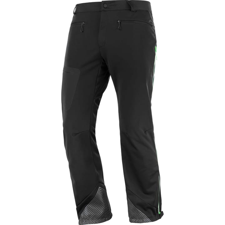 Salomon Men's MTN GORE-TEX Softshell Pant Deep Black/Green Gecko Salomon