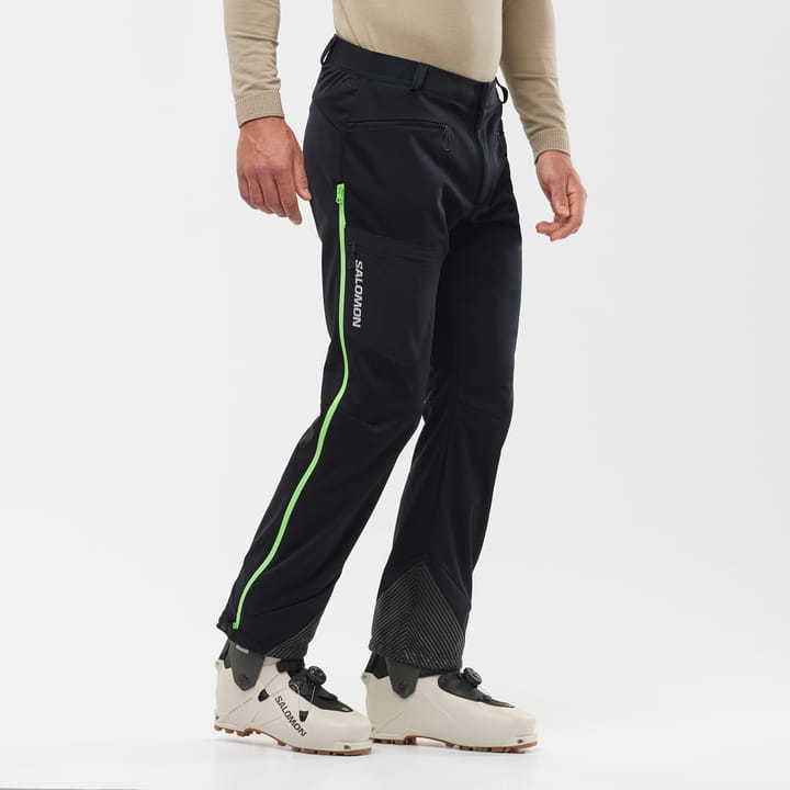 Salomon Men's MTN GORE-TEX Softshell Pant Deep Black/Green Gecko Salomon