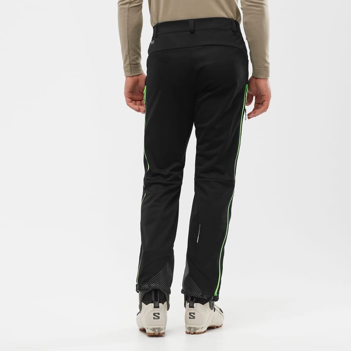 Salomon Men's MTN GORE-TEX Softshell Pant Deep Black/Green Gecko Salomon